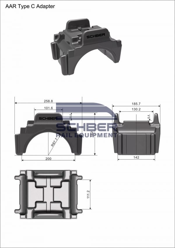 Railway AAR Type C Bearing Adapters - SCHBER Rail Equipment
